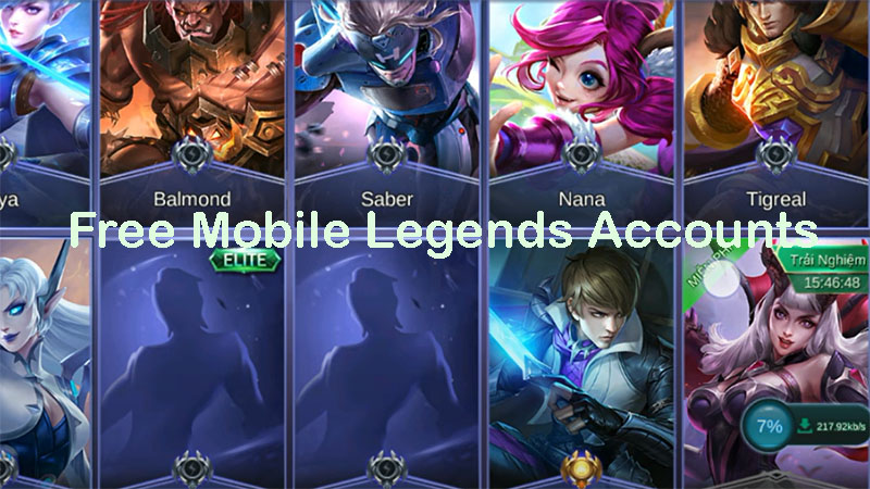 Free Mobile Legends Accounts